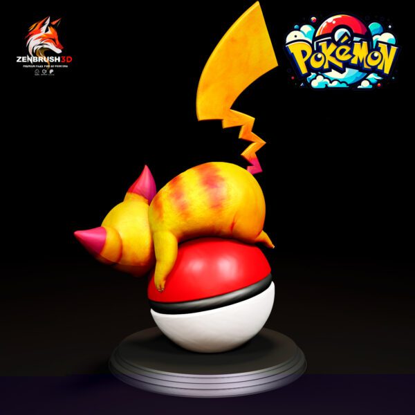 Pikachu - Pokemon - Zenbrush3D STL 3D PRINTING - Imagen 2